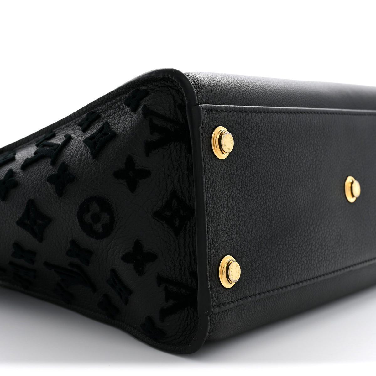 Louis Vuitton Calfskin Monogram Tufting On My Side Black 8 of 10