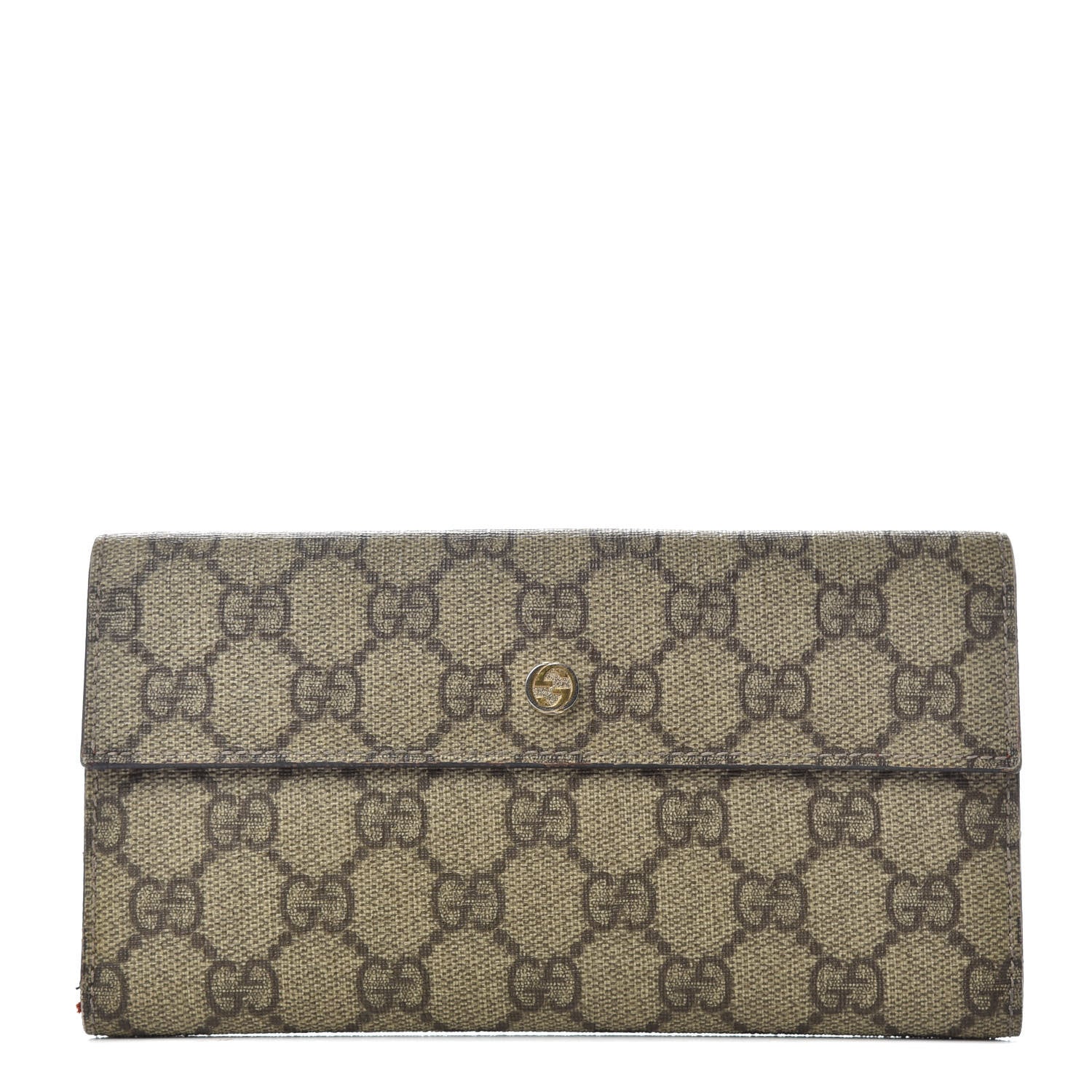 Gucci GG Supreme Monogram Interlocking Continental Flap Wallet 1 of 6