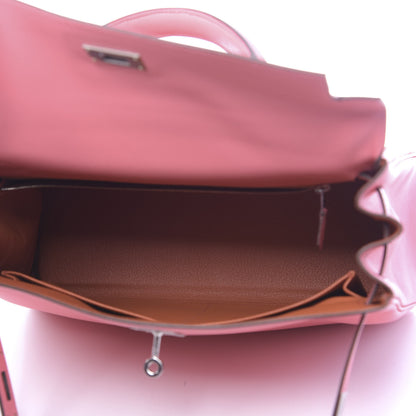 Hermes Evercolor Verso Kelly Retourne 32 Rose D'ete Terre Battue 5 of 11