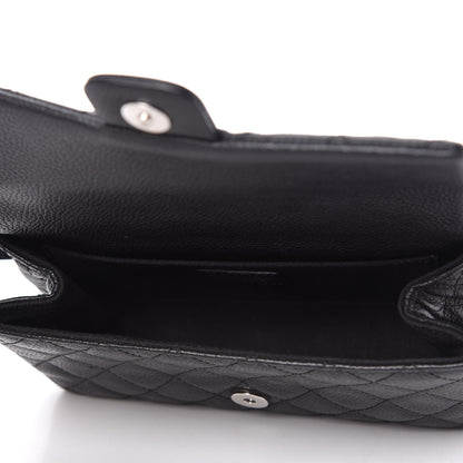 Chanel Grained Calfskin Quilted 2.55 Reissue Flap Belt Bag Clutch Black 5 of 10