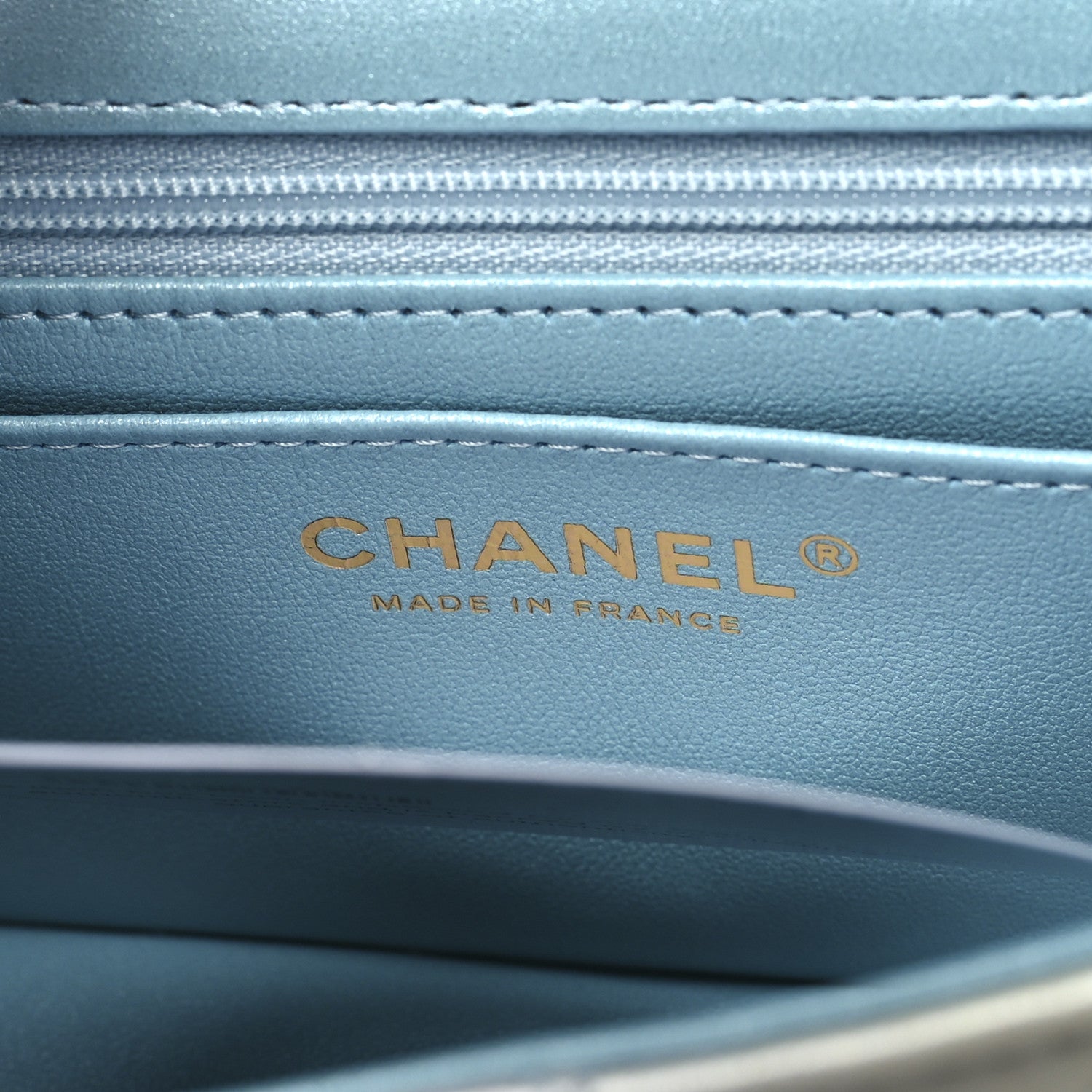 Chanel Lambskin Quilted Tie Dye Ombre Mini Rectangular Flap Blue