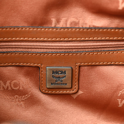 MCM Visetos Boston Bag Cognac 6 of 9