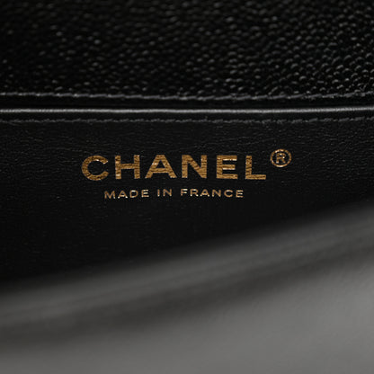 Chanel Caviar Quilted Small Boy Messenger Bag Black 6 of 12