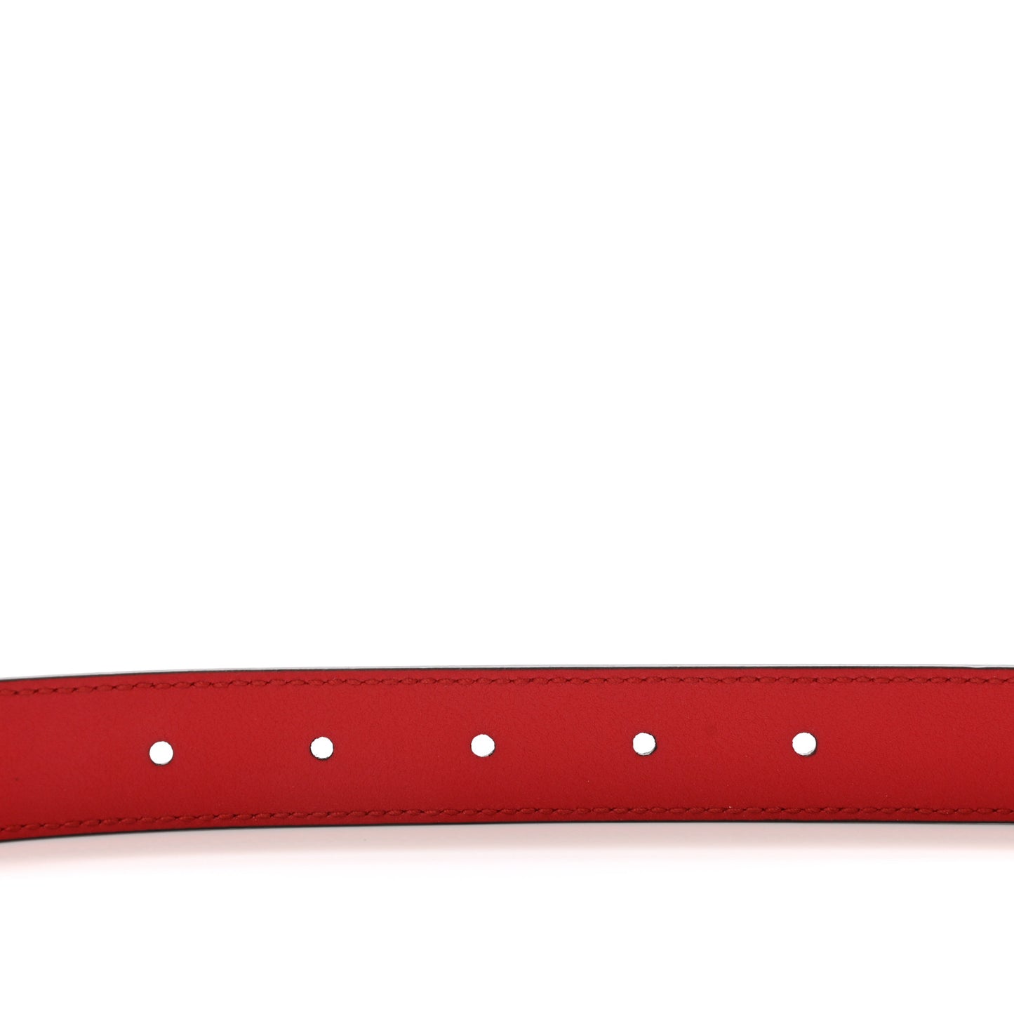 Moon Calfskin Torchon Double G 25mm Belt 75 30 Hibiscus Red