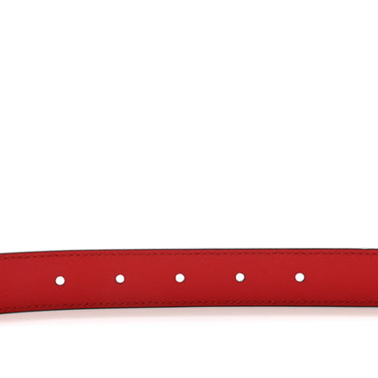 Gucci Moon Calfskin Torchon Double G 25mm Belt 75 30 Hibiscus Red 4 of 4