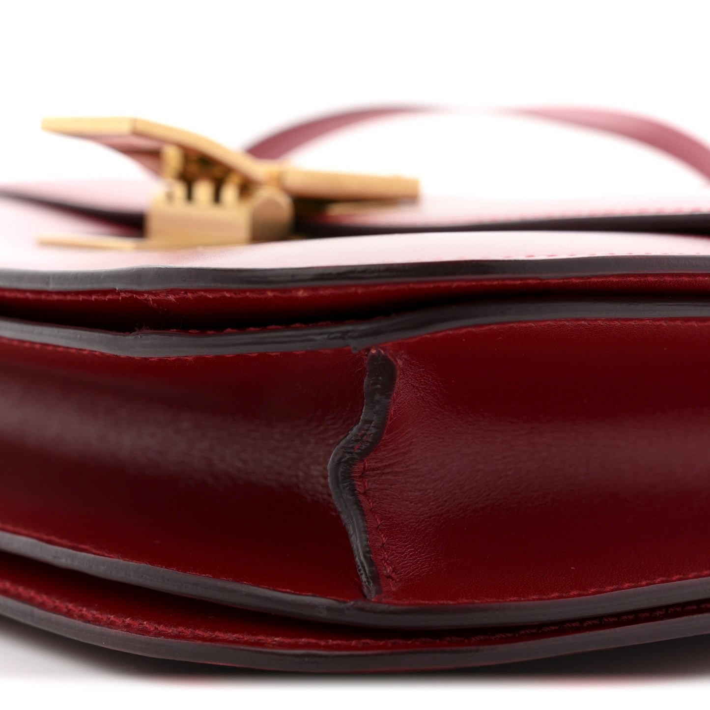 Box Calfskin Medium Classic Box Flap Bag Red