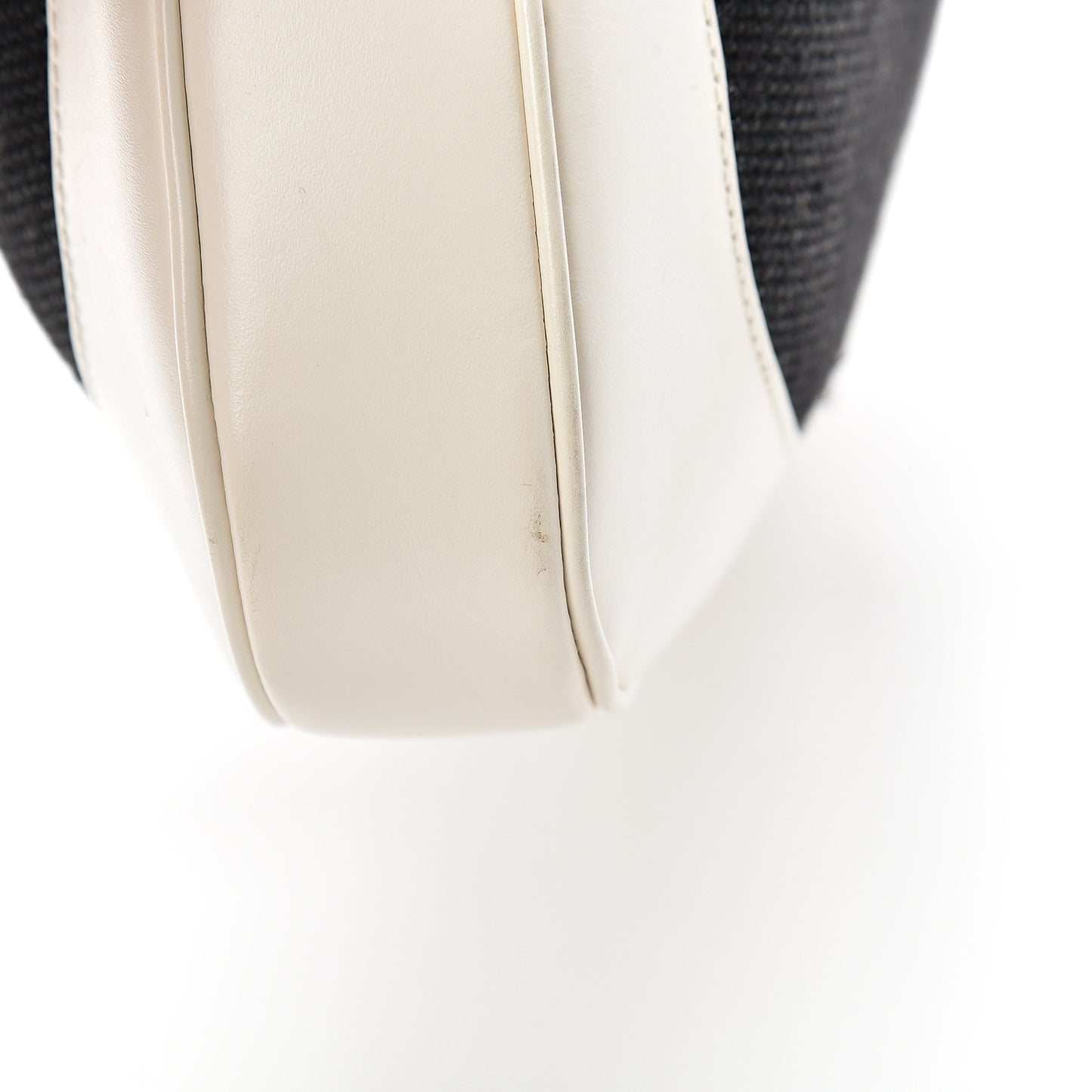 Canvas Calfskin Jackie O Hobo White Navy