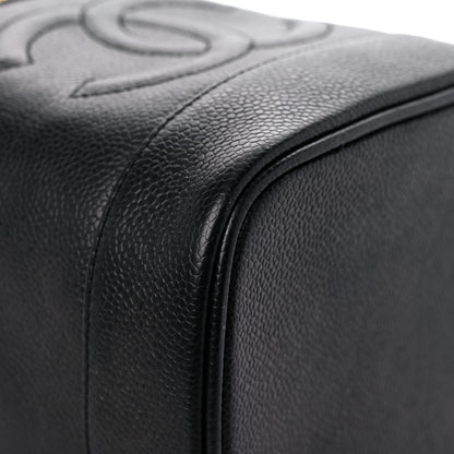 Chanel Caviar Vanity Cosmetic Case Black 9 of 16
