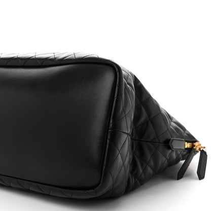 Saint Laurent Calfskin Quilted ES Giant Travel Bag Black 10 of 10