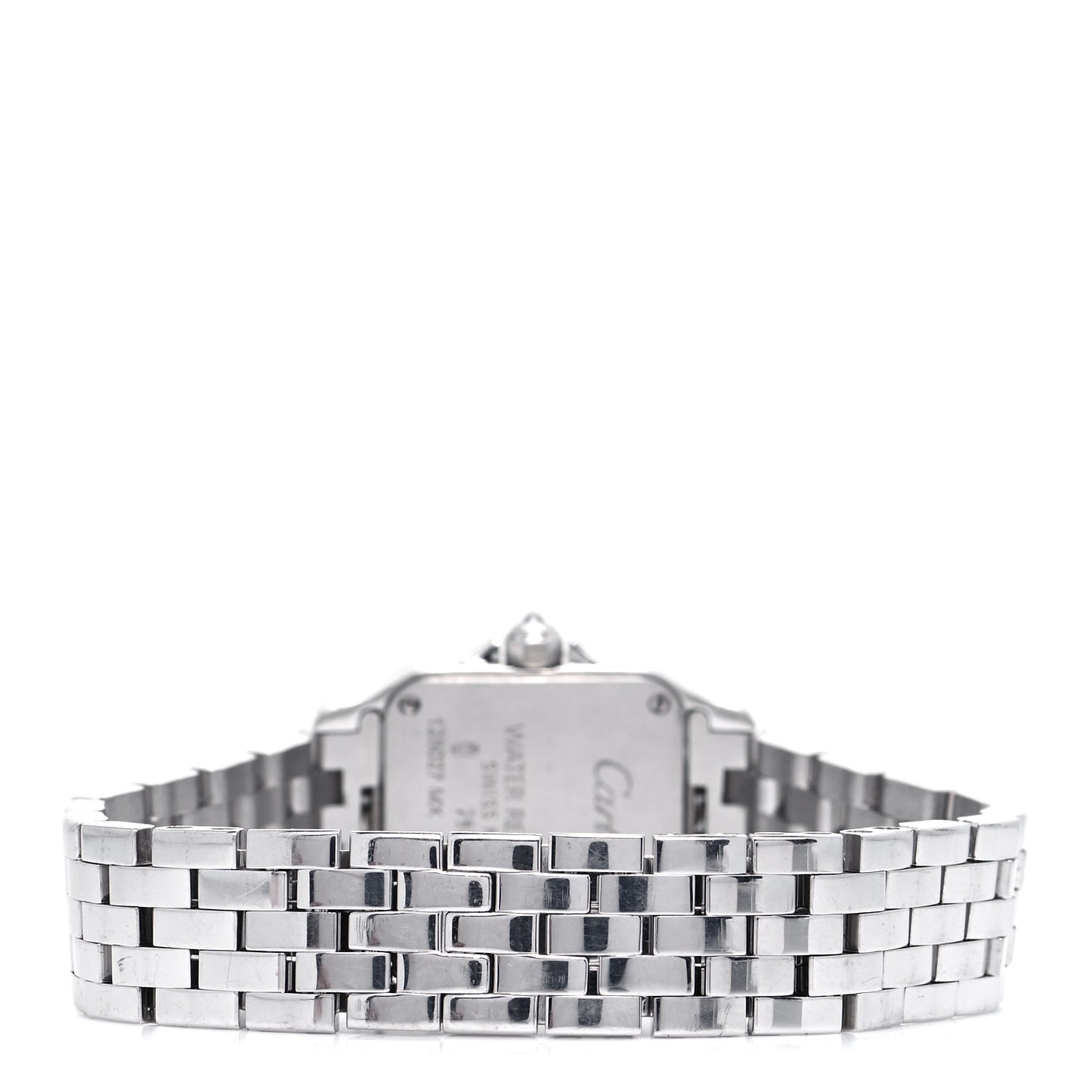 18K White Gold Diamond 20mm Santos Demoiselle Quartz Watch