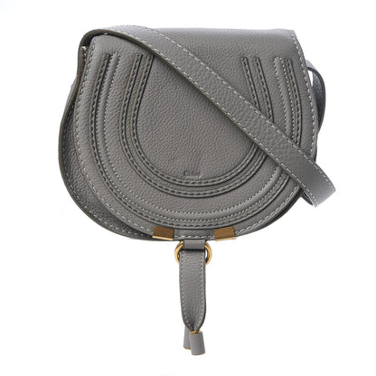 Chloe Calfskin Mini Marcie Round Crossbody Bag Cashmere Grey 1 of 9