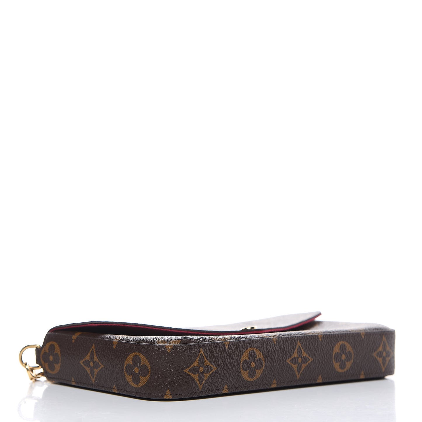 Monogram Pochette Felicie Chain Wallet Fuchsia