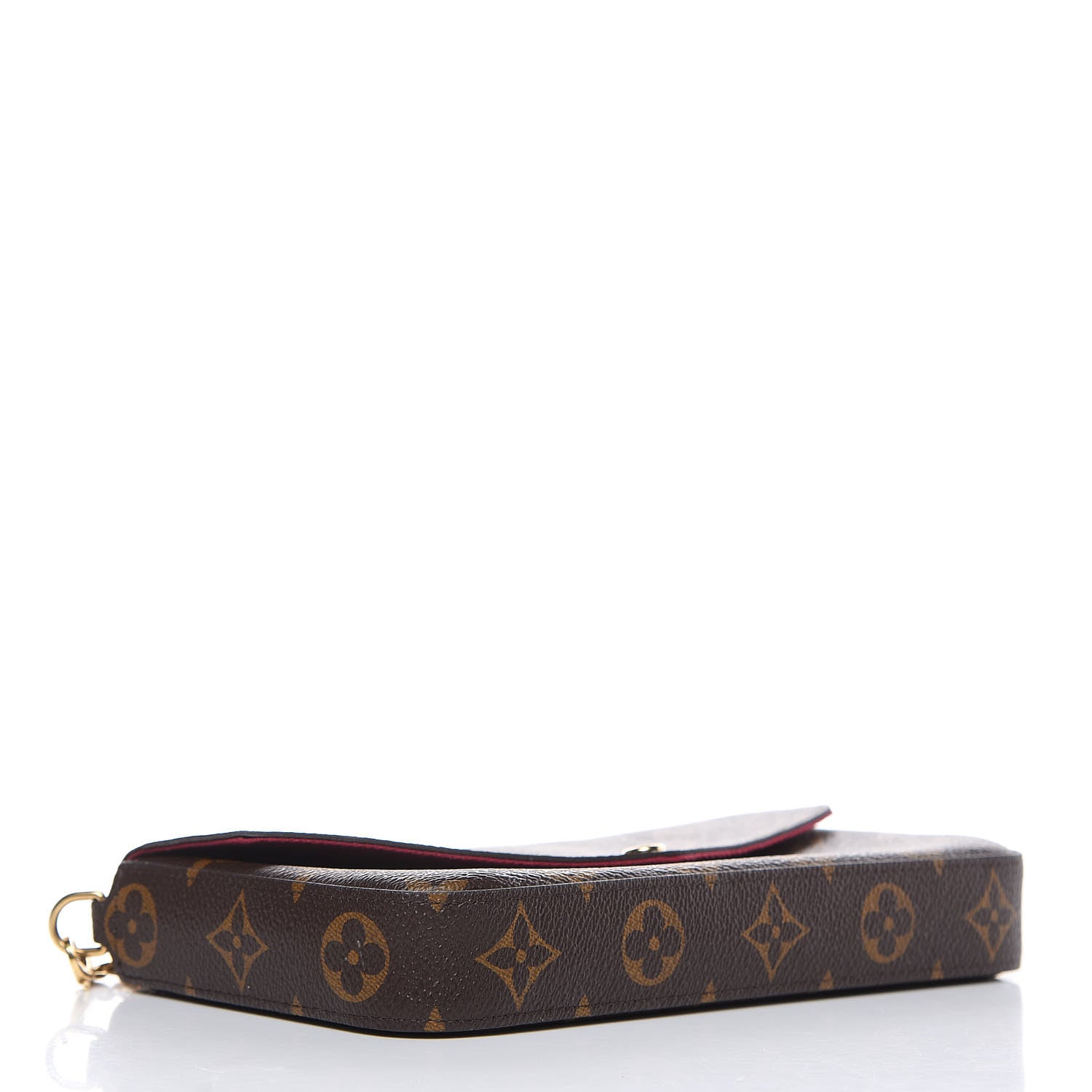 Louis Vuitton Monogram Pochette Felicie Chain Wallet Fuchsia 4 of 10