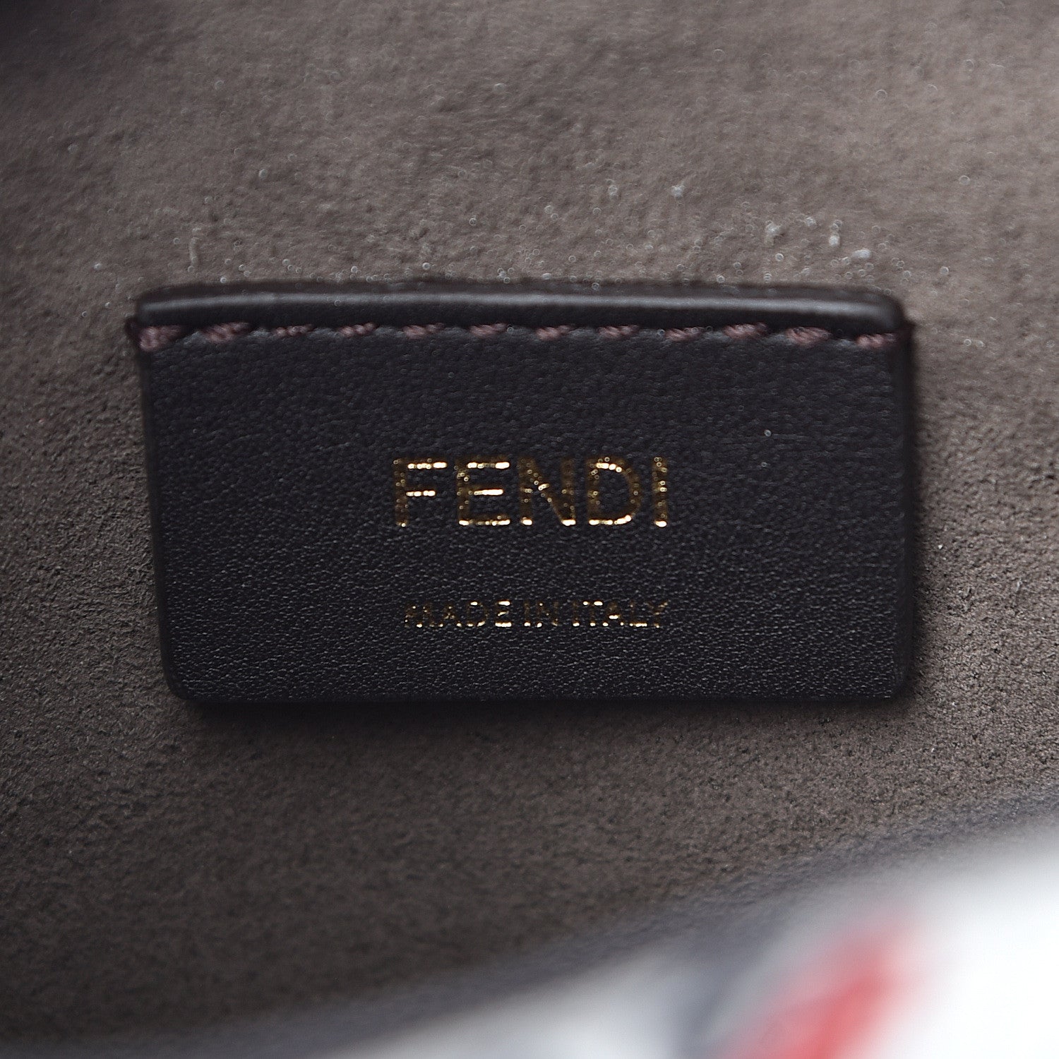 Fendi X FILA Calfskin F is Fendi Mania Fringe Mini Mon Tresor Bucket Bag White 7 of 16