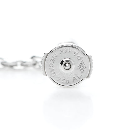 Piaget 18K White Gold Diamond Disco Drop Earrings 4 of 4