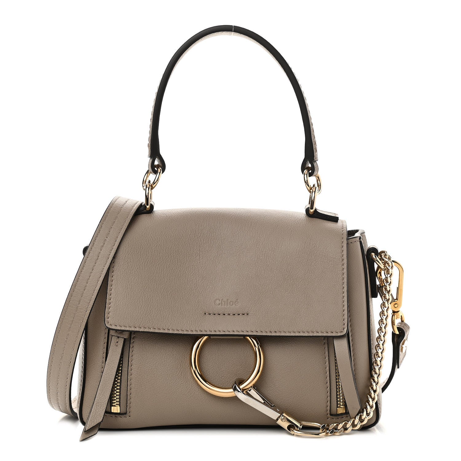 Chloe Calfskin Mini Faye Day Shoulder Bag Motty Grey 1 of 10