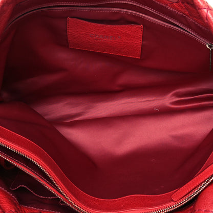 Chanel Glazed Calfskin Large On The Road Tote Red 4 of 16