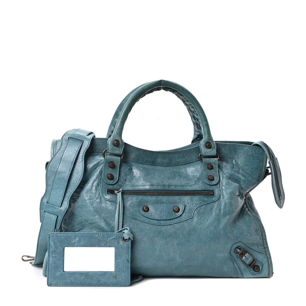Balenciaga Agneau Classic Hardware City Bleu India 3 of 11