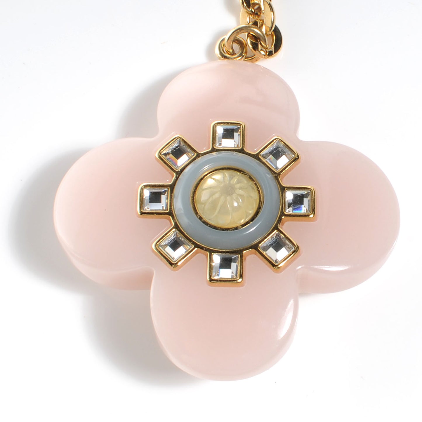 Fleur d Etoile Bag Charm Rose