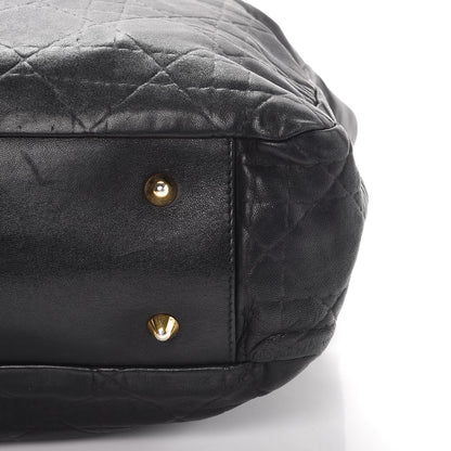 Christian Dior Lambskin Cannage Shopper Tote Black 11 of 12