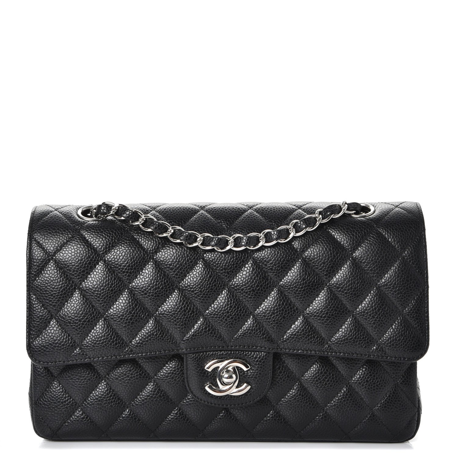 Chanel Caviar Quilted Medium Double Flap Black 1 of 8