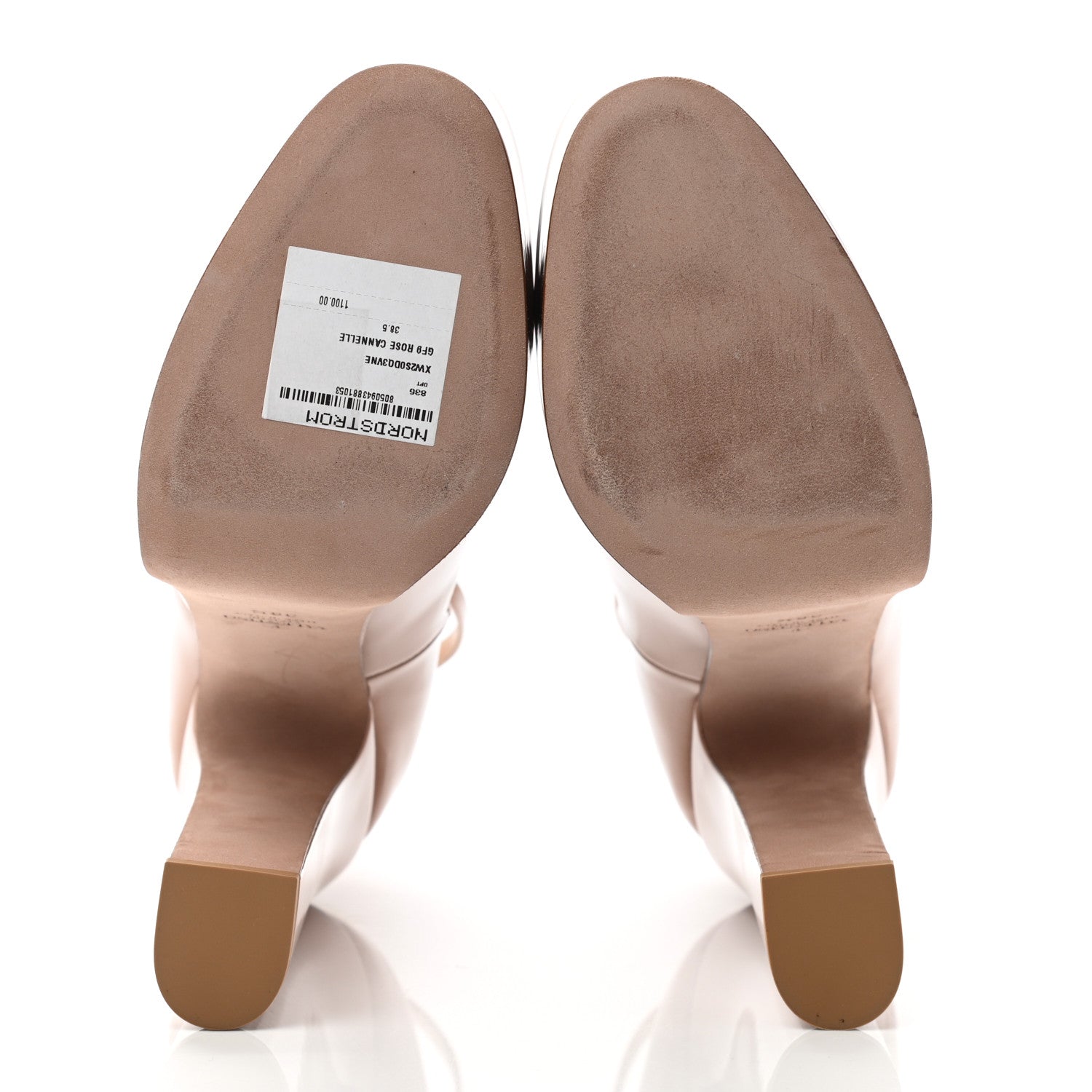 Valentino Garavani Patent Tan-Go 55/155mm Platform Pumps 38.5 Rose Cannelle 5 of 7