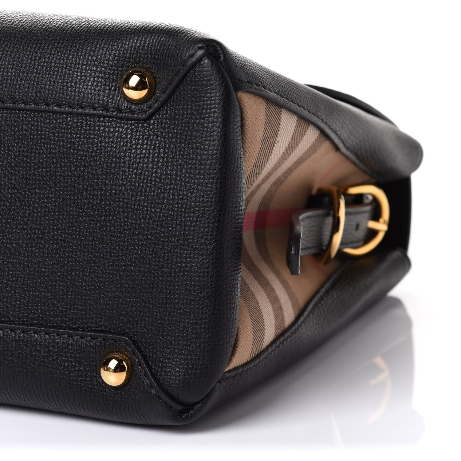 Burberry Derby Calfskin House Check Medium Camberley Black 11 of 11