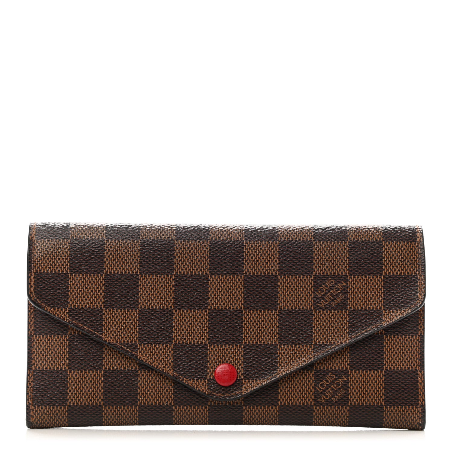 Louis Vuitton Damier Ebene Josephine Wallet Red 1 of 9