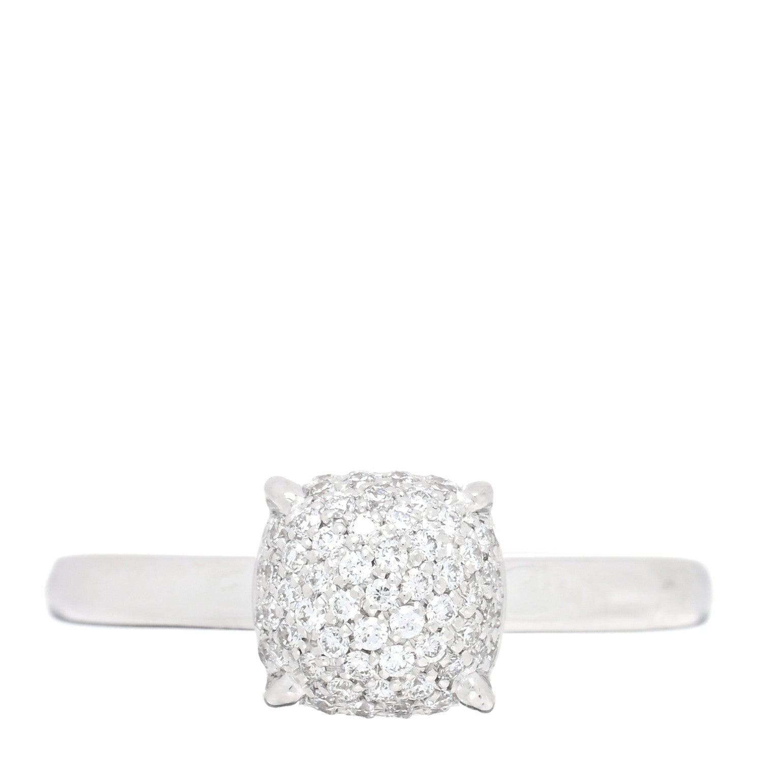 Tiffany 18K White Gold Diamond 7mm Paloma Picasso Sugar Stacks Ring 52 6 1 of 5