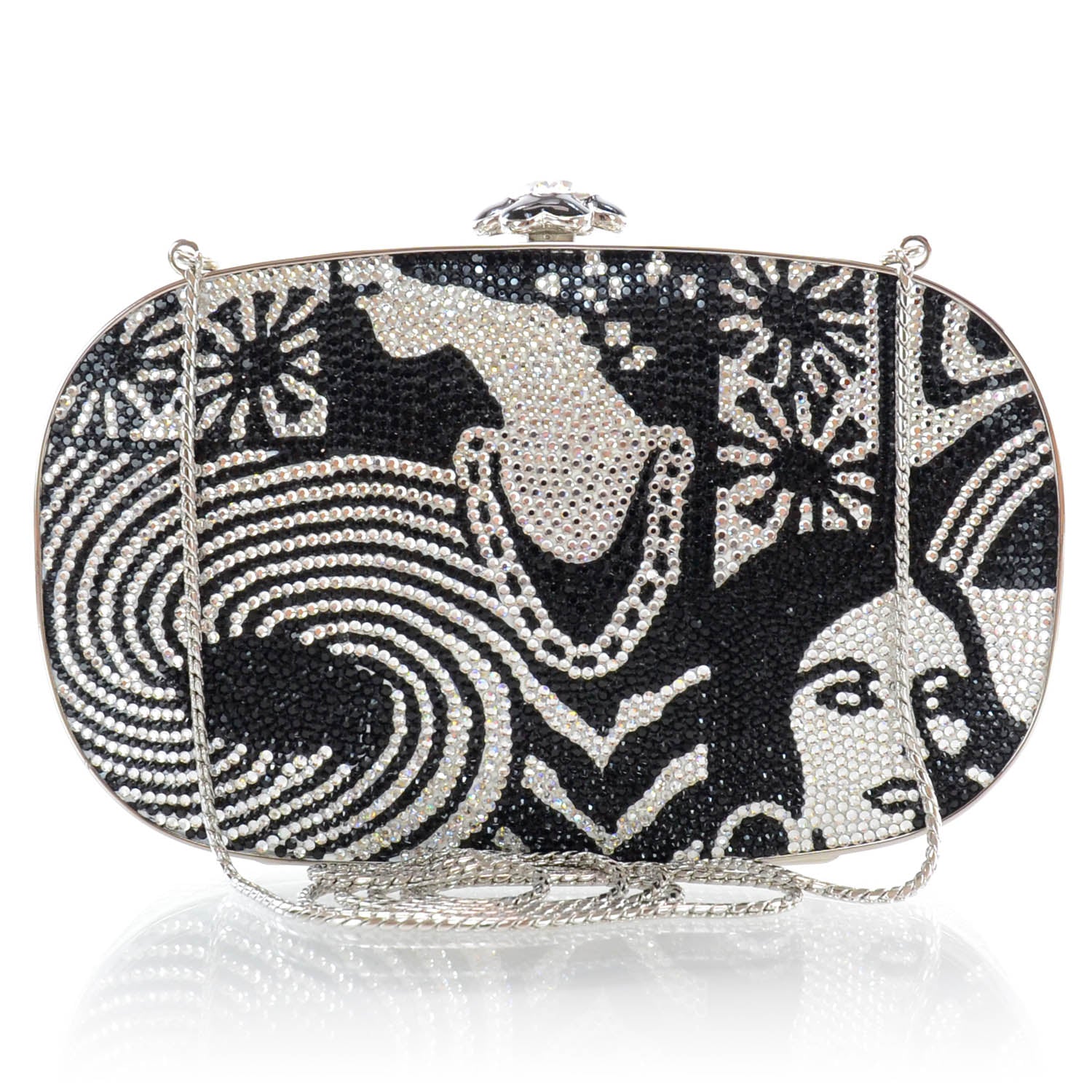 Judith Leiber Swarovski Crystal Spectator Minaudiere 1 of 7