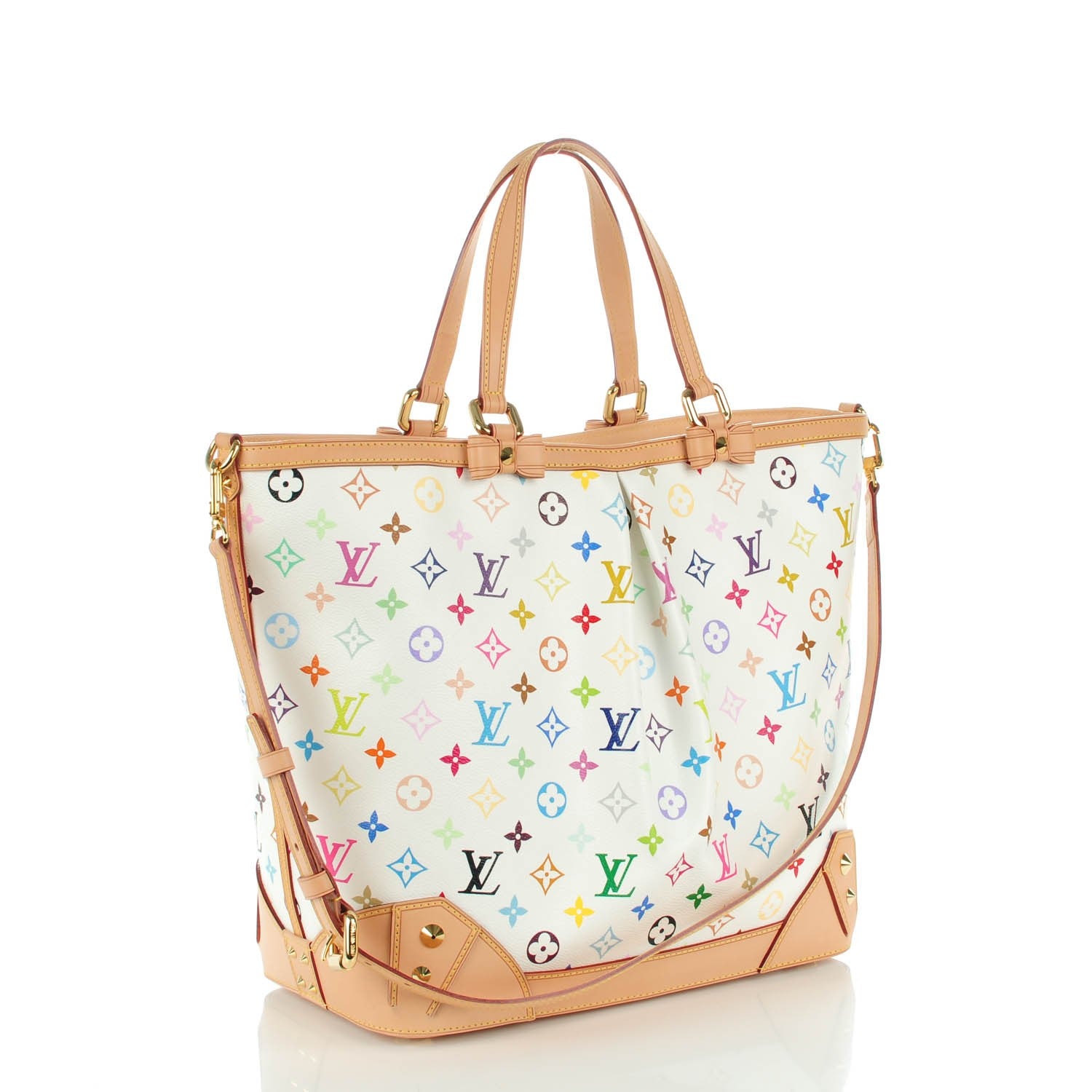 Louis Vuitton Monogram Multicolor Sharleen GM White 2 of 7