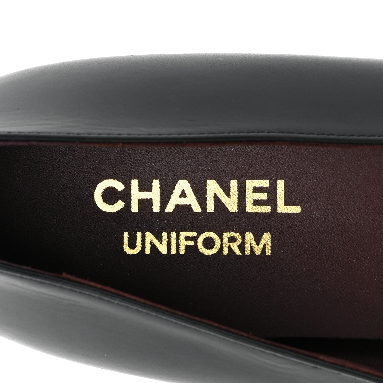 Chanel Lambskin Cap Toe CC Uniform Ballerina Flats 40.5 Black 7 of 11