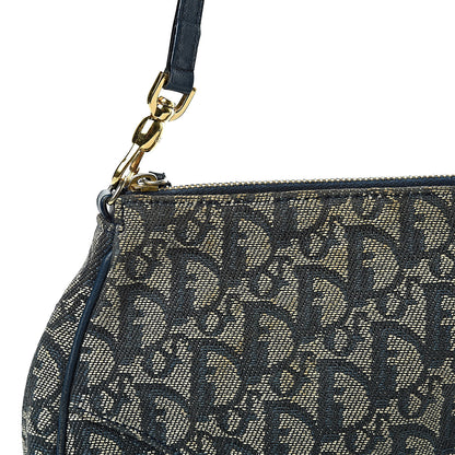 Christian Dior Monogram Mini Saddle Pochette Navy 8 of 10