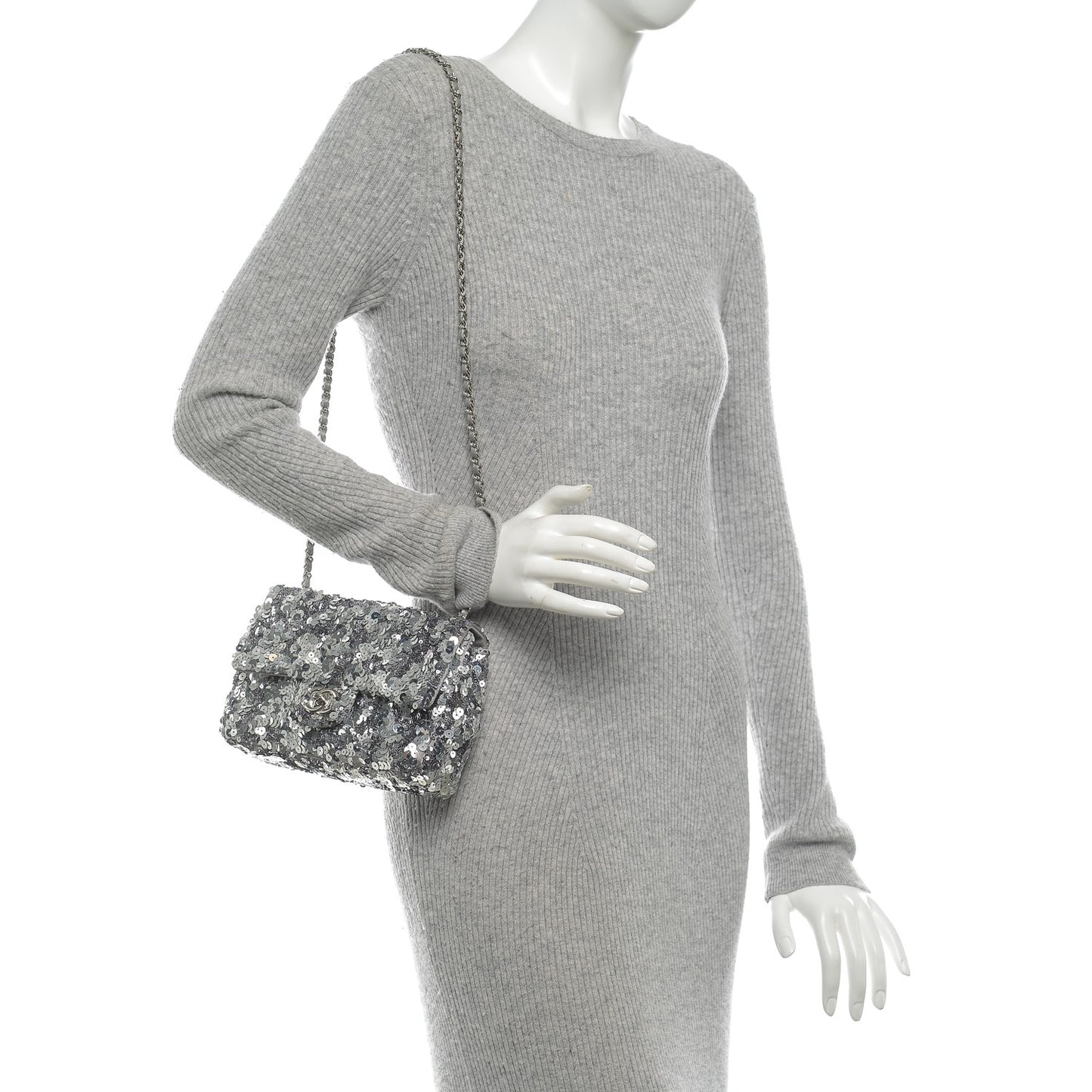 Sequin Classic Small Flap Silver