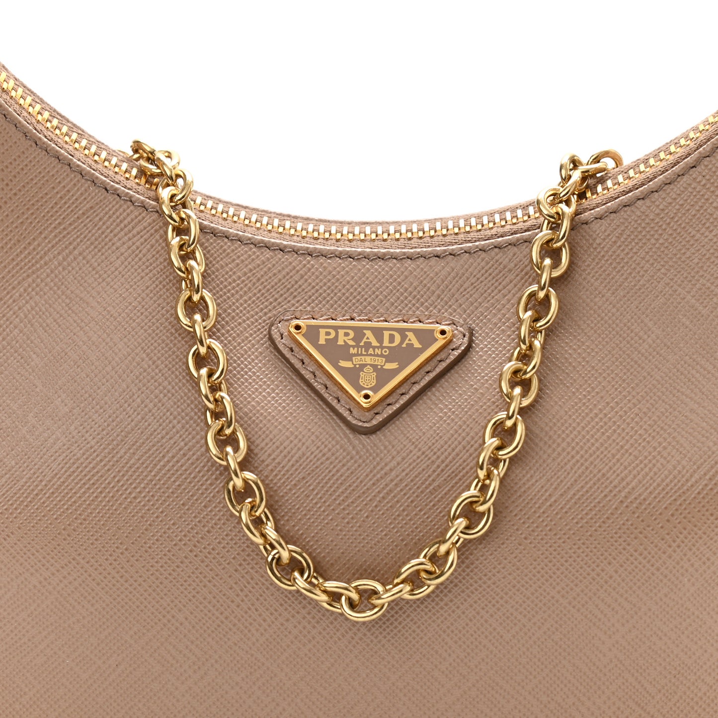 Saffiano Re-Edition 2005 Shoulder Bag Cammeo Beige