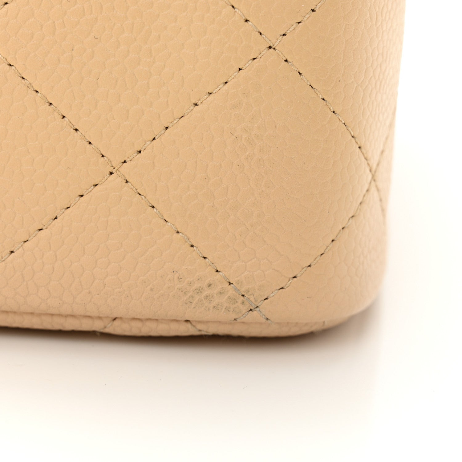 Chanel Caviar Quilted Jumbo Double Flap Beige Clair 11 of 11