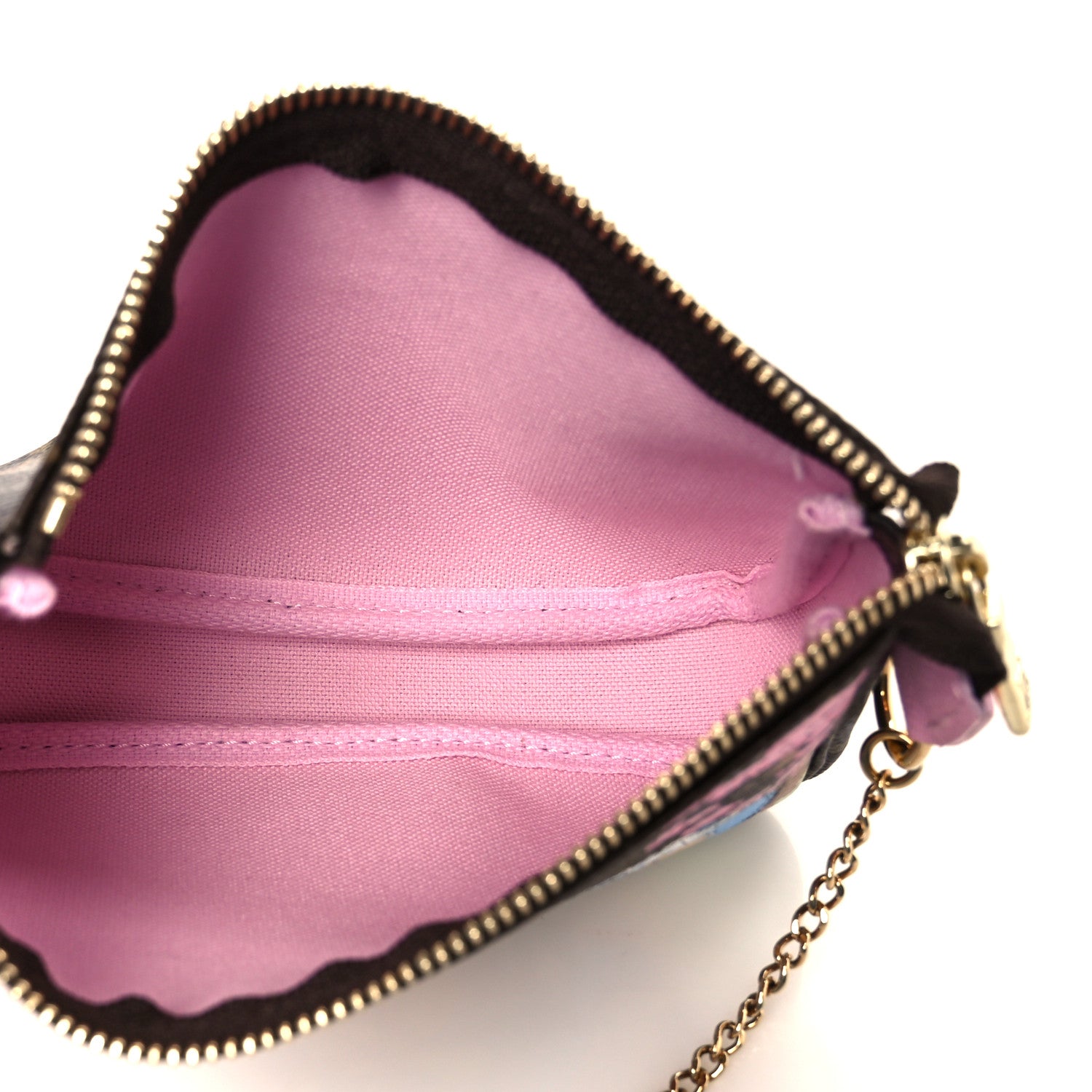 Louis Vuitton Monogram 2021 Christmas Animation Japanese Garden Mini Pochette Accessories Wisteria Pink 5 of 8