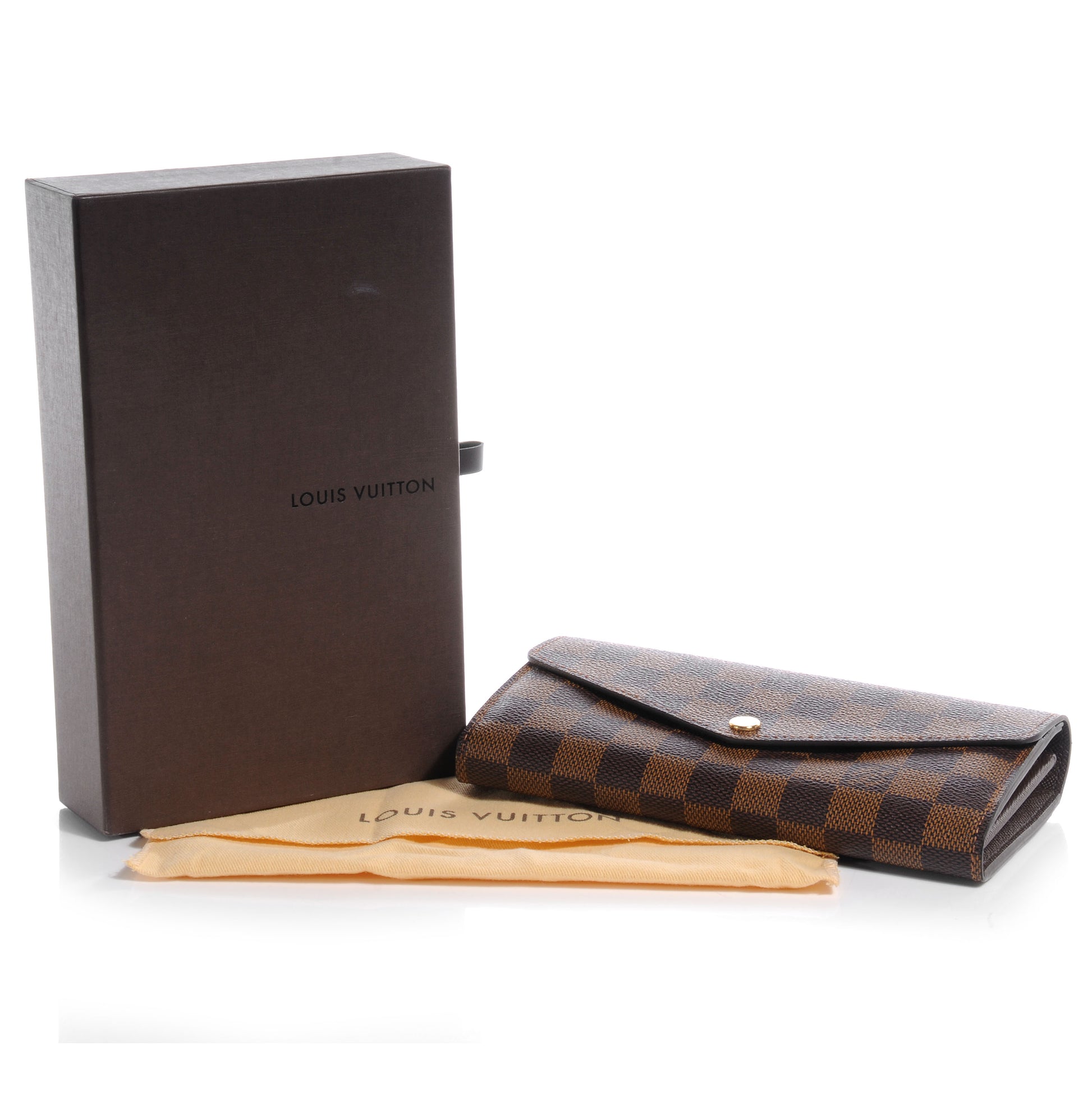 Louis Vuitton Damier Ebene Sarah Wallet NM 6 of 10