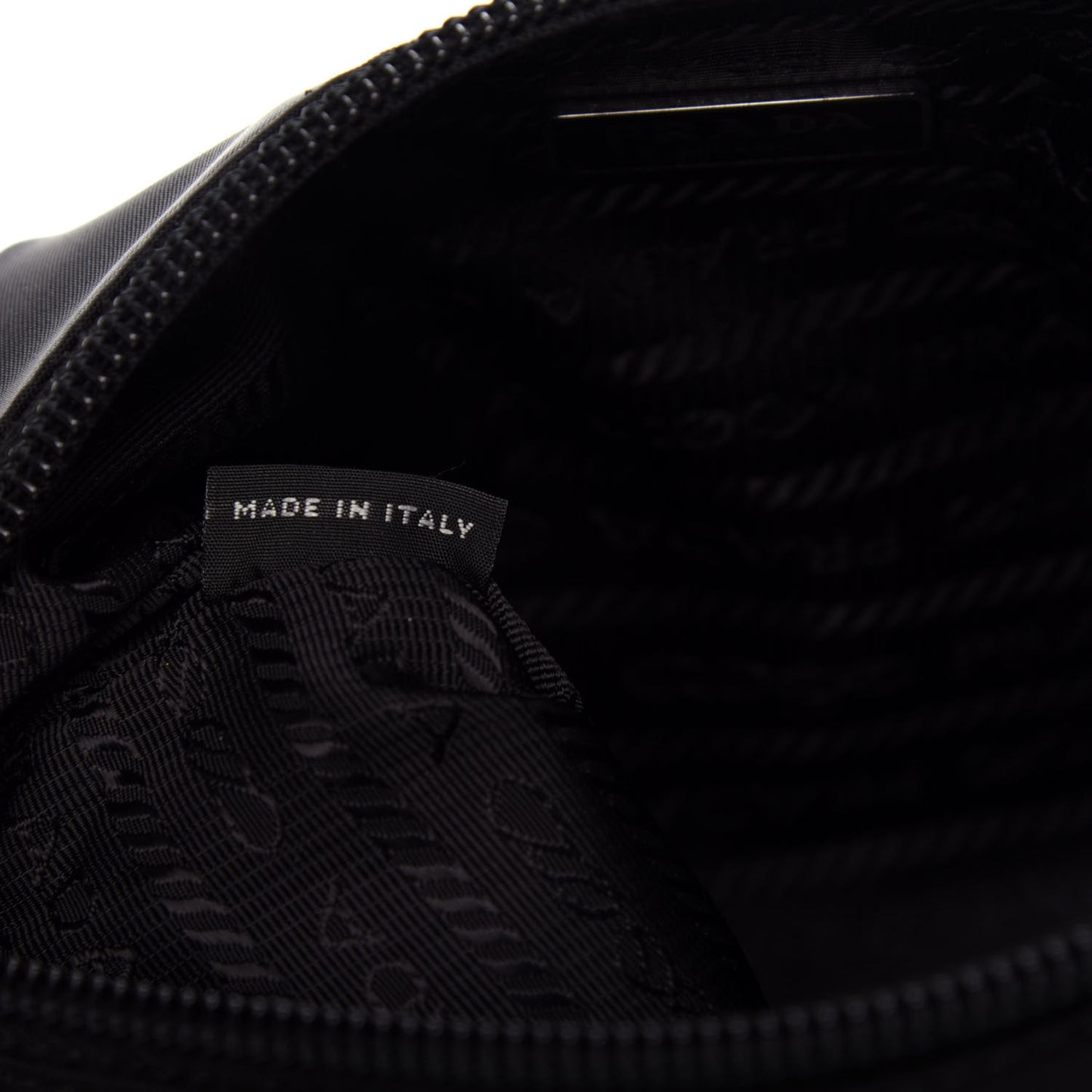 Tessuto Nylon Smalto Pouch Black