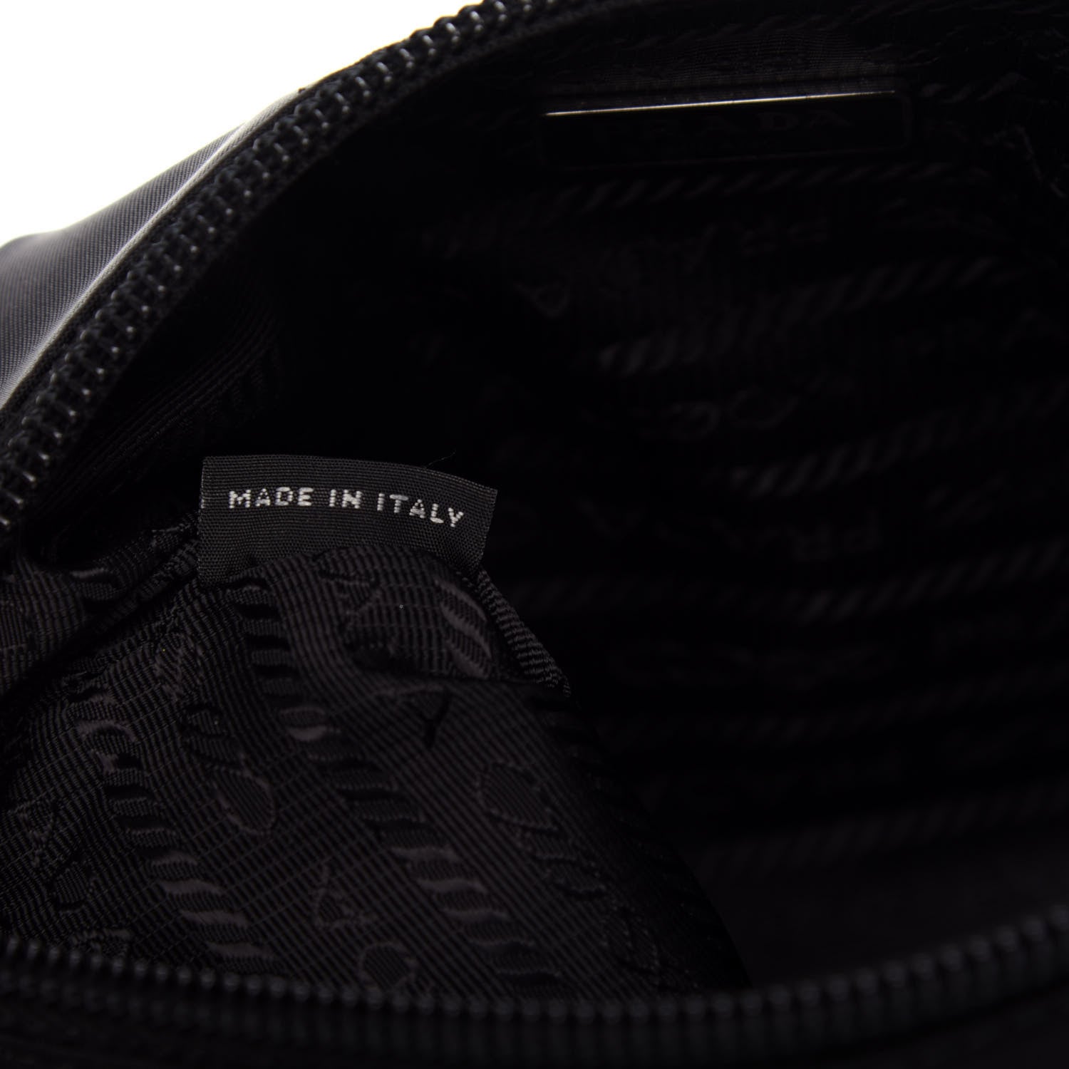 Prada Tessuto Nylon Smalto Pouch Black 7 of 7