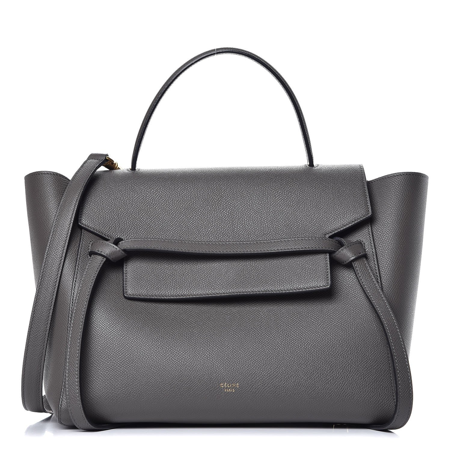 Celine Grained Calfskin Mini Belt Bag Grey 1 of 8