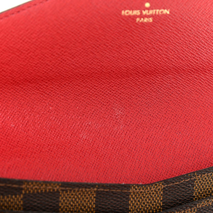 Louis Vuitton Damier Ebene Josephine Wallet Red 11 of 14