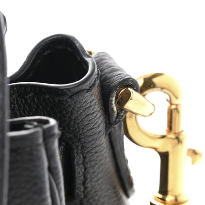 Versace Grained Calfskin La Medusa Top Handle Bag Black Black 11 of 11