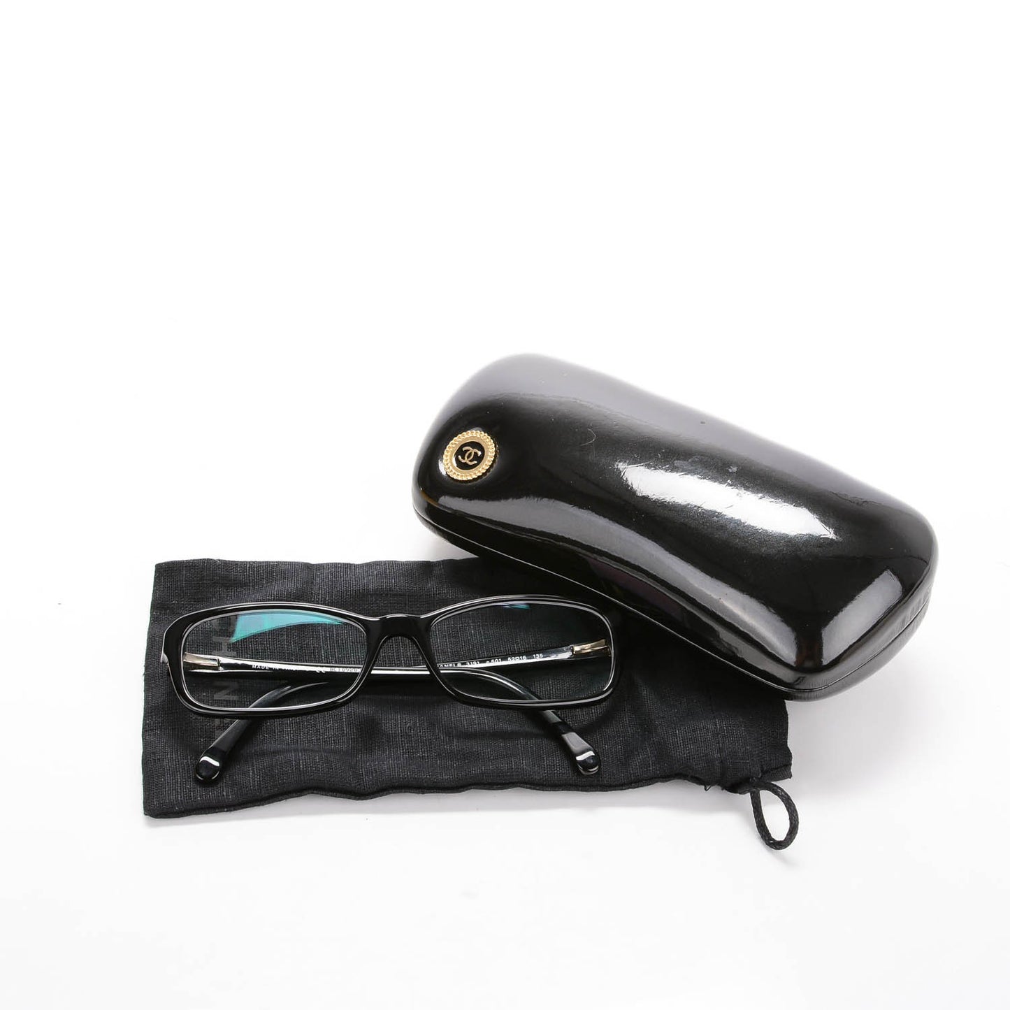 Acetate CC Eyeglasses Frames 3191 Black