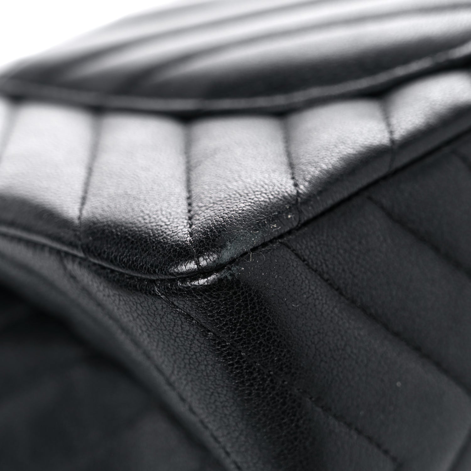 Chanel Sheepskin Chevron Quilted 2.55 Reissue 226 Flap So Black 13 of 20
