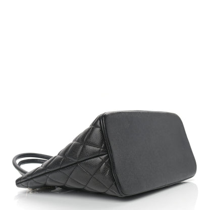 Chanel Caviar Quilted Medallion Tote Black 4 of 13