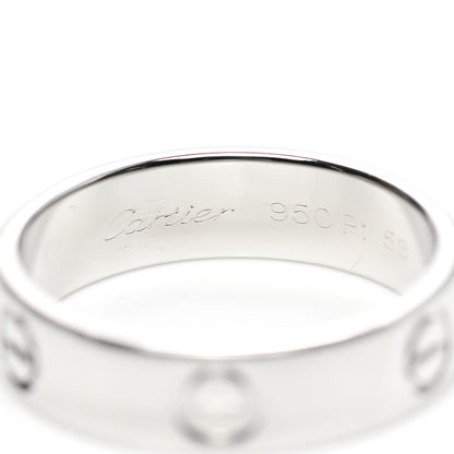 Cartier Platinum 5.5mm LOVE Ring 58 8.5 4 of 5