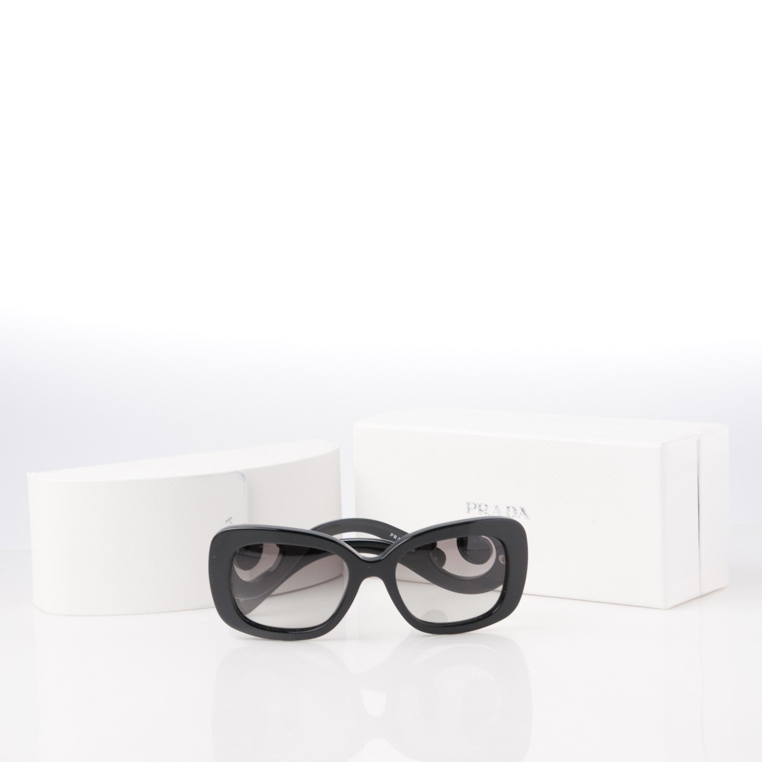 Prada Acetate Baroque Sunglasses SPR 27O Black 8 of 8
