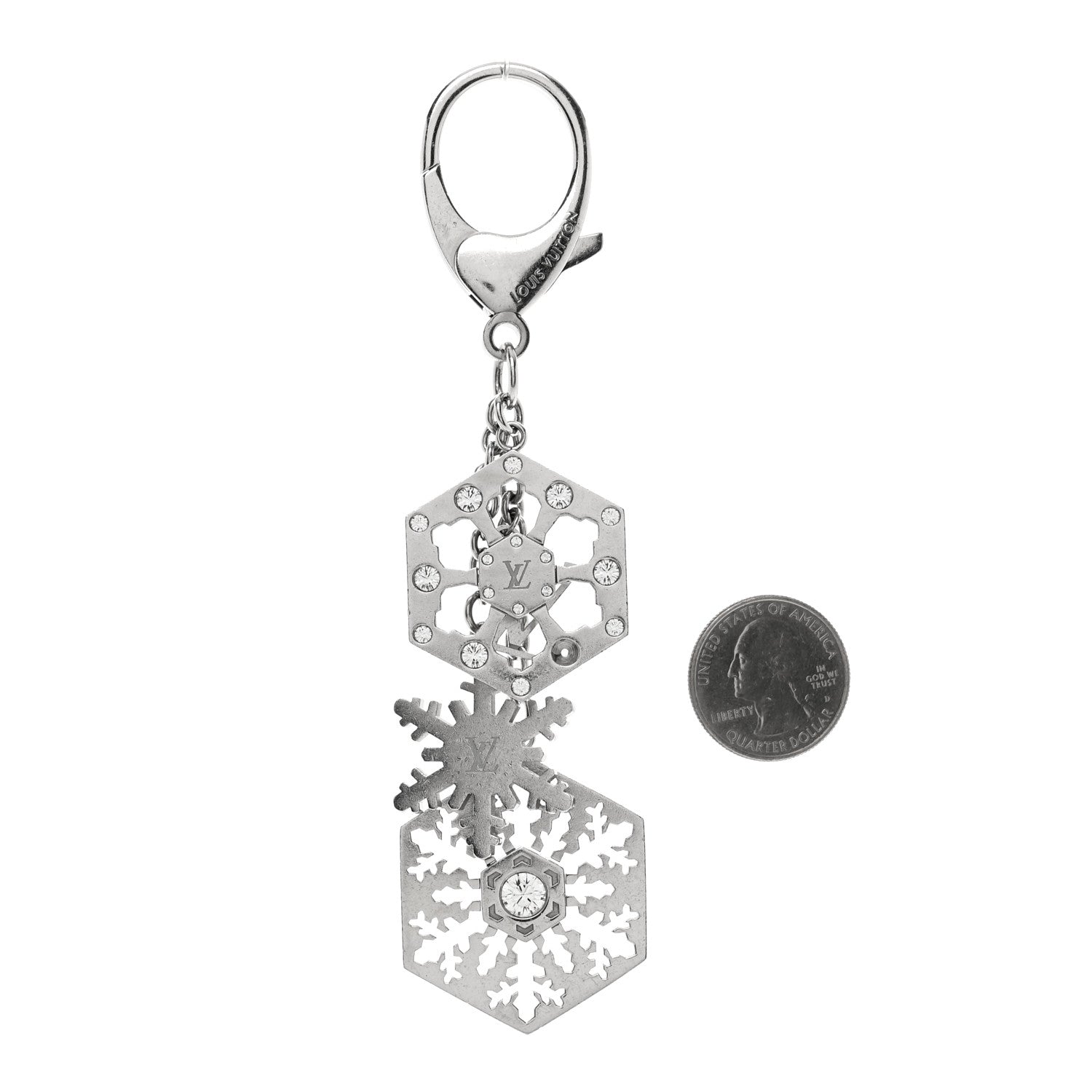 Louis Vuitton Swarovski Flocon Snowflake Bag Charm 2 of 4