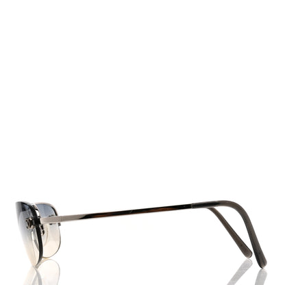 Chanel Metal CC Frameless Sunglasses 4099 Blue Silver 3 of 6